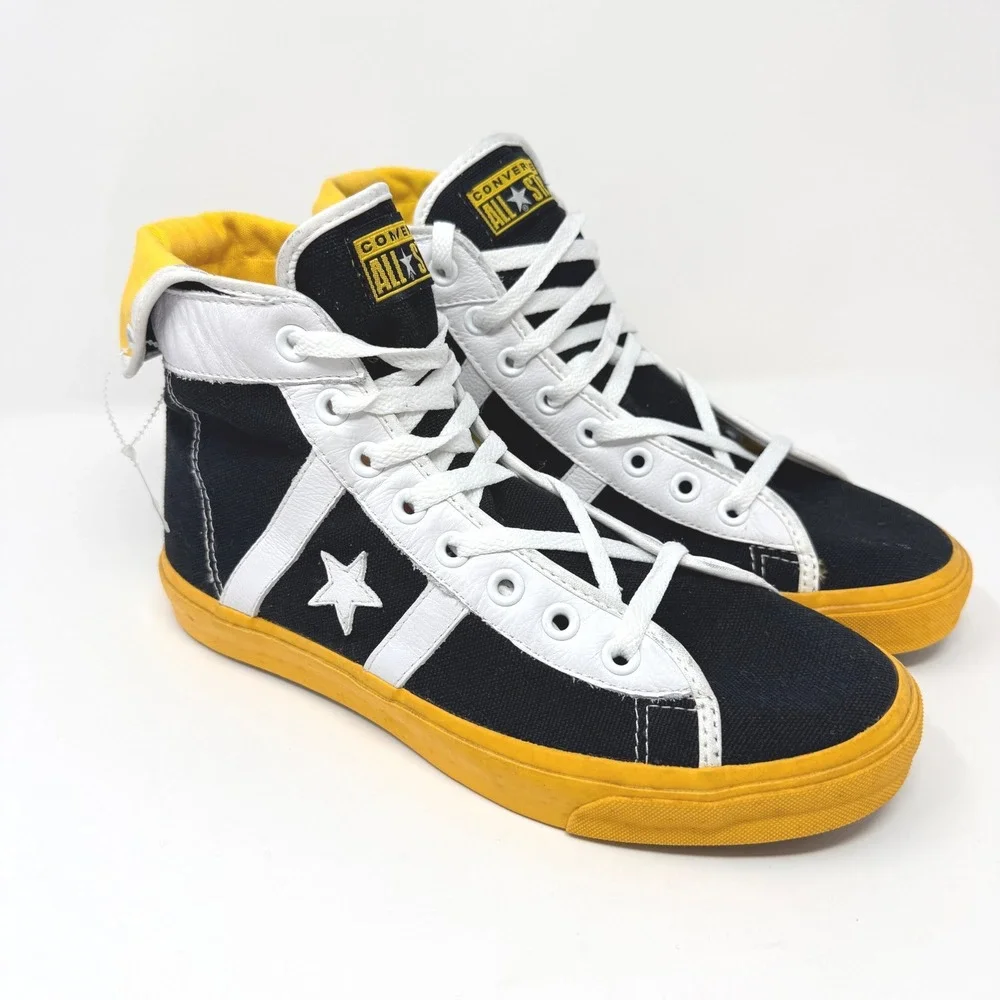 Converse All Star Re-Issue Street Hockey High Top Men's 9 Bruins Leather NEW